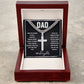 To My Dad I Love You So Much Artisan Cross Cuban Chain Link-Express Your Love Gifts