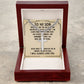 To My Son Never Feel That Artisan Cross Cuban Chain Link-Express Your Love Gifts