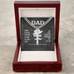 To My Dad I Know You Have Loved Me Artisan Cross Cuban Chain Link-Express Your Love Gifts