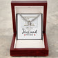 To My Husband My Love Artisan Cross Cuban Chain Link-Express Your Love Gifts