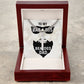 To My Dad Badass Bearded Dad Artisan Cross Cuban Chain Link-Express Your Love Gifts
