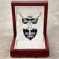To My Husband Badass Bearded Hubby Artisan Cross Cuban Chain Link-Express Your Love Gifts