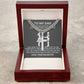 Dad Not Easy to Raise a Child Artisan Cross Cuban Chain Link-Express Your Love Gifts