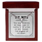 You Will Forever Be My Always Artisan Cross Cuban Chain Link-Express Your Love Gifts
