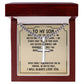To My Son Never Feel That Artisan Cross Cuban Chain Link-Express Your Love Gifts