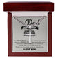Strength, Role Model, Bestfriend Dad Artisan Cross Cuban Chain Link-Express Your Love Gifts