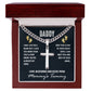 To My Dad I May Just be a Bump Artisan Cross Cuban Chain Link-Express Your Love Gifts