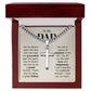 To My Dad You've Always Been the One Artisan Cross Cuban Chain Link-Express Your Love Gifts