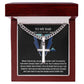 Amazing Dad Artisan Cross Cuban Chain Link-Express Your Love Gifts