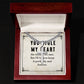 To My Man You Stole My Heart Artisan Cross Cuban Chain Link-Express Your Love Gifts
