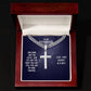 To My Husband Our Home Artisan Cross Cuban Chain Link-Express Your Love Gifts