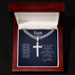 To My Son On Your Graduation Day Artisan Cross Cuban Chain Link-Express Your Love Gifts
