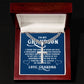 To My GrandSon I Thank The Lord For Giving Me You Artisan Cross Cuban Chain Link-Express Your Love Gifts