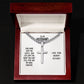 To My Husband Our Home Ain't No Castle Artisan Cross Cuban Chain Link-Express Your Love Gifts