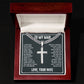 To My Husband I Love You With Every Ounce Artisan Cross Cuban Chain Link-Express Your Love Gifts