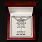 To My Husband I Choose You Artisan Cross Cuban Chain Link-Express Your Love Gifts