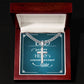 To My Dad a Sons First Hero Artisan Cross Cuban Chain Link-Express Your Love Gifts