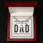 To My Dad Happy Birthday My Amazing Dad Artisan Cross Cuban Chain Link-Express Your Love Gifts