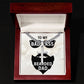 To My Dad Badass Bearded Dad Artisan Cross Cuban Chain Link-Express Your Love Gifts