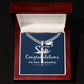To Our Son Congratulations on Your Graduation Artisan Cross Cuban Chain Link-Express Your Love Gifts