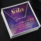 To My Sister I Love You Signature Name Necklace-Express Your Love Gifts