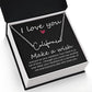 Your Heart is So Full of Love Signature Name Necklace-Express Your Love Gifts