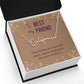 To My Best Friend True Friends are Never Far Signature Name Necklace-Express Your Love Gifts
