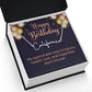 Happy Birthday Happiness Each Minute Signature Name Necklace-Express Your Love Gifts