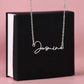 To My Wife Always Remember Signature Name Necklace-Express Your Love Gifts