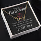 To My Girlfriend You Are The Signature Name Necklace-Express Your Love Gifts