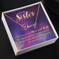 To My Sister I Love You Signature Name Necklace-Express Your Love Gifts