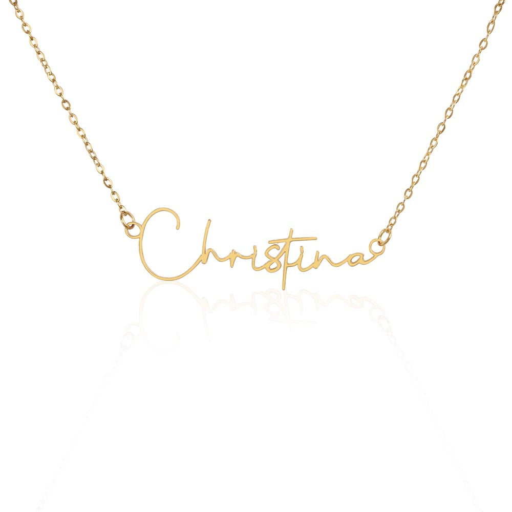I Love Being With You Signature Name Necklace-Express Your Love Gifts