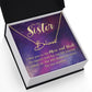 To My Sister I Love You Signature Name Necklace-Express Your Love Gifts