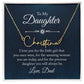 To My Daughter I Love You Signature Name Necklace-Express Your Love Gifts