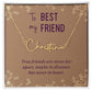 To My Best Friend True Friends are Never Far Signature Name Necklace-Express Your Love Gifts