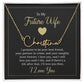 To My Future Wife I Promise to Be Your Best Friend Signature Name Necklace-Express Your Love Gifts