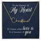 To the Owner of My Heart Signature Name Necklace-Express Your Love Gifts