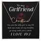 To My Girlfriend You Are The Signature Name Necklace-Express Your Love Gifts