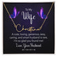 To My Wife A Cute Loving Wife Signature Name Necklace-Express Your Love Gifts