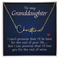 To My Granddaughter Signature Name Necklace-Express Your Love Gifts