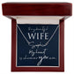 To My Beautiful Wife My Heart is Where You Are Signature Name Necklace-Express Your Love Gifts