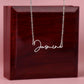 To My Girlfriend I Think You Should Know Signature Name Necklace-Express Your Love Gifts