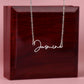 To the Owner of My Heart Signature Name Necklace-Express Your Love Gifts