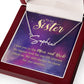 To My Sister I Love You Signature Name Necklace-Express Your Love Gifts