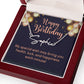 Happy Birthday Happiness Each Minute Signature Name Necklace-Express Your Love Gifts