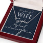 To My Beautiful Wife My Heart is Where You Are Signature Name Necklace-Express Your Love Gifts