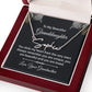 To My Granddaughter You Stole My Heart Signature Name Necklace-Express Your Love Gifts
