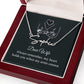 To My Wife Always Remember Signature Name Necklace-Express Your Love Gifts