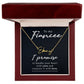 To My Fiancee I Promise Signature Name Necklace-Express Your Love Gifts
