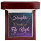 To My Beautiful Daughter Fly High Signature Name Necklace-Express Your Love Gifts